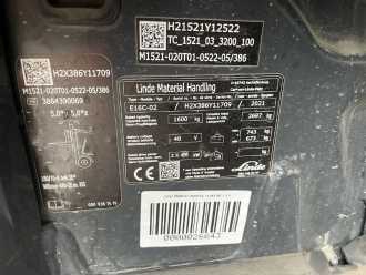Used Forklift Truck LINDE E16C-02 ELEKTRO DREIRADFRONTSTAPLER (13067521)
