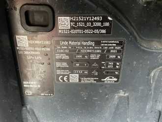 Used Forklift Truck LINDE E16C-02 ELEKTRO DREIRADFRONTSTAPLER (13067522)