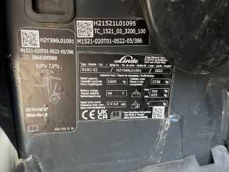 Used Forklift Truck LINDE E16C-02 ELEKTRO DREIRADFRONTSTAPLER (13068316)