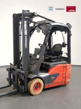 Used Forklift Truck LINDE E16C-386-02 ELEKTRO DREIRADFRONTSTAPLER (13054970) backdrop