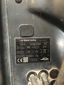 Used Forklift Truck LINDE E16P-02 ELEKTRO DREIRADFRONTSTAPLER (13069412)