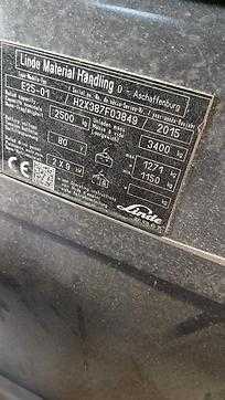 Used Forklift Truck LINDE E25-01 ELEKTRO SCHUBMASTSTAPLER (13000895)