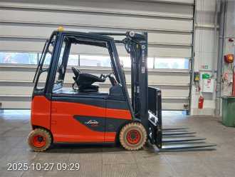 Used Forklift Truck LINDE E25/600HL ELEKTRO VIERRADFRONTSTAPLER (13043676)