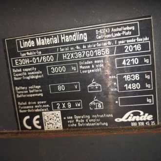 Used Forklift Truck LINDE E30H-01/600 ELEKTRO VIERRADFRONTSTAPLER (13059580)