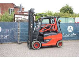 Used Forklift Truck LINDE E35H-01/600 ELEKTRO VIERRADFRONTSTAPLER (13041382) backdrop