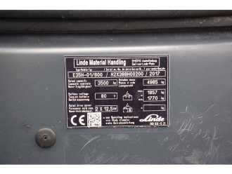 Used Forklift Truck LINDE E35H-01/600 ELEKTRO VIERRADFRONTSTAPLER (13041382)