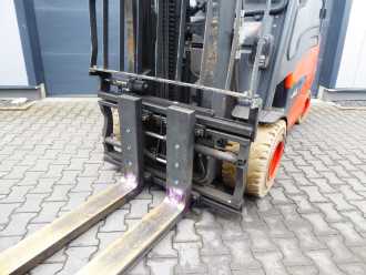 Used Forklift Truck LINDE E35HL-01 ELEKTRO VIERRADFRONTSTAPLER (13044562)