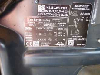 Used Forklift Truck LINDE E35HL-01 ELEKTRO VIERRADFRONTSTAPLER (13044562)