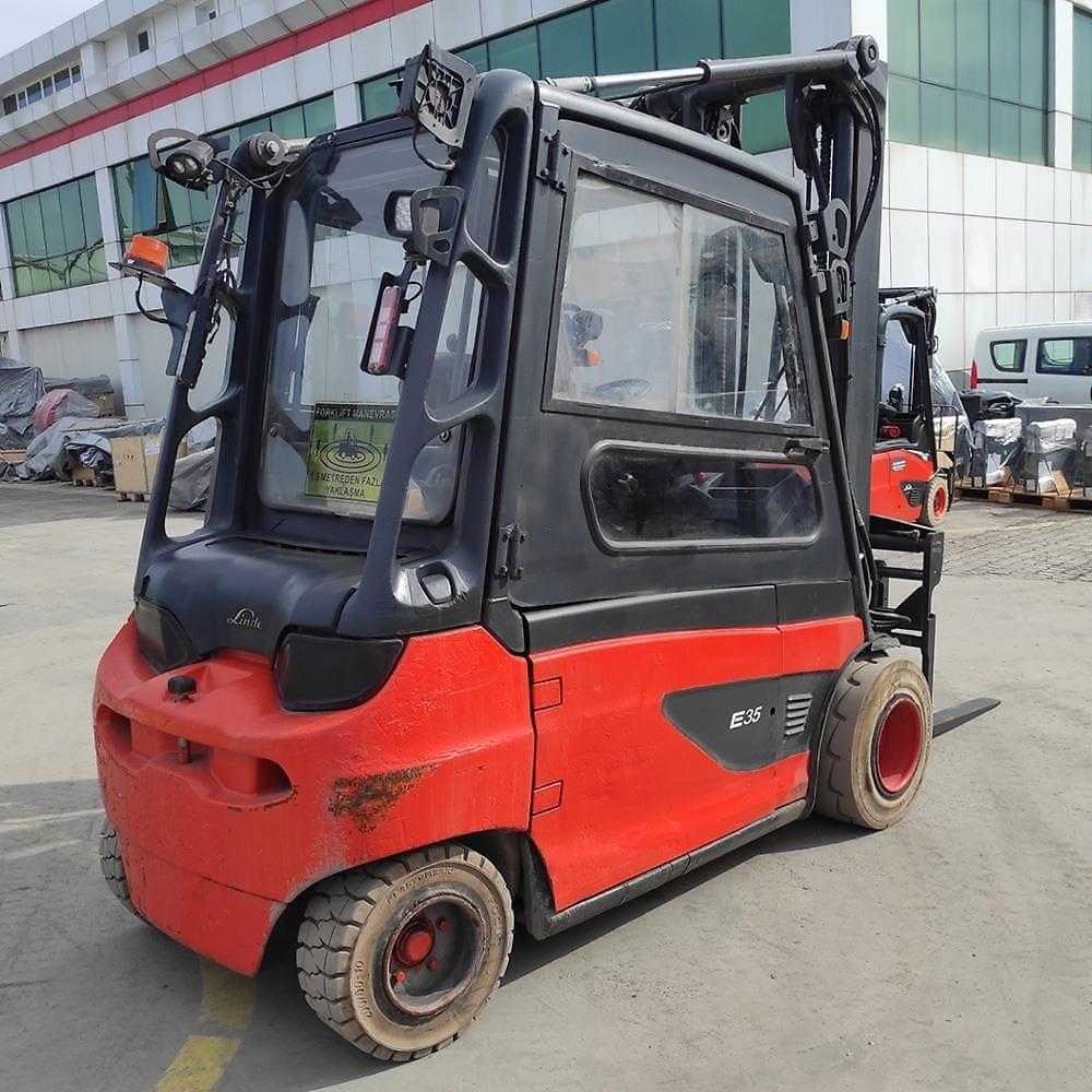Used Forklift Truck LINDE E35L-387 ELEKTRO VIERRADFRONTSTAPLER (13006428)