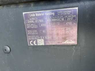 Used Forklift Truck LINDE E40HL-01/600 ELEKTRO VIERRADFRONTSTAPLER (13058661)