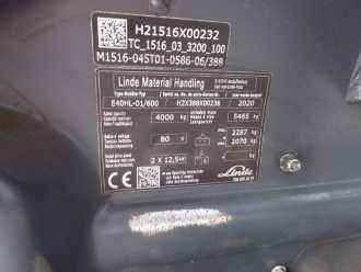 Used Forklift Truck LINDE E40HL-01/600 ELEKTRO VIERRADFRONTSTAPLER (13063736)