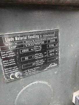 Used Forklift Truck LINDE E48 ELEKTRO VIERRADFRONTSTAPLER (13072105)