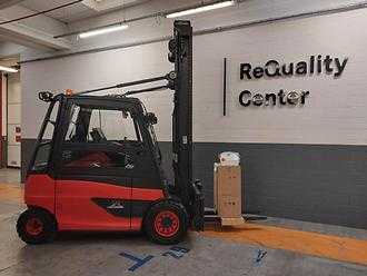 Used Forklift Truck LINDE E50 HL ELEKTRO VIERRADFRONTSTAPLER (13032682)