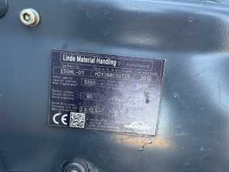 Used Forklift Truck LINDE E50HL-01 ELEKTRO VIERRADFRONTSTAPLER (13032315)
