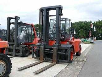 Used Forklift Truck LINDE H 120 D DIESEL VIERRADFRONTSTAPLER (11733961) backdrop