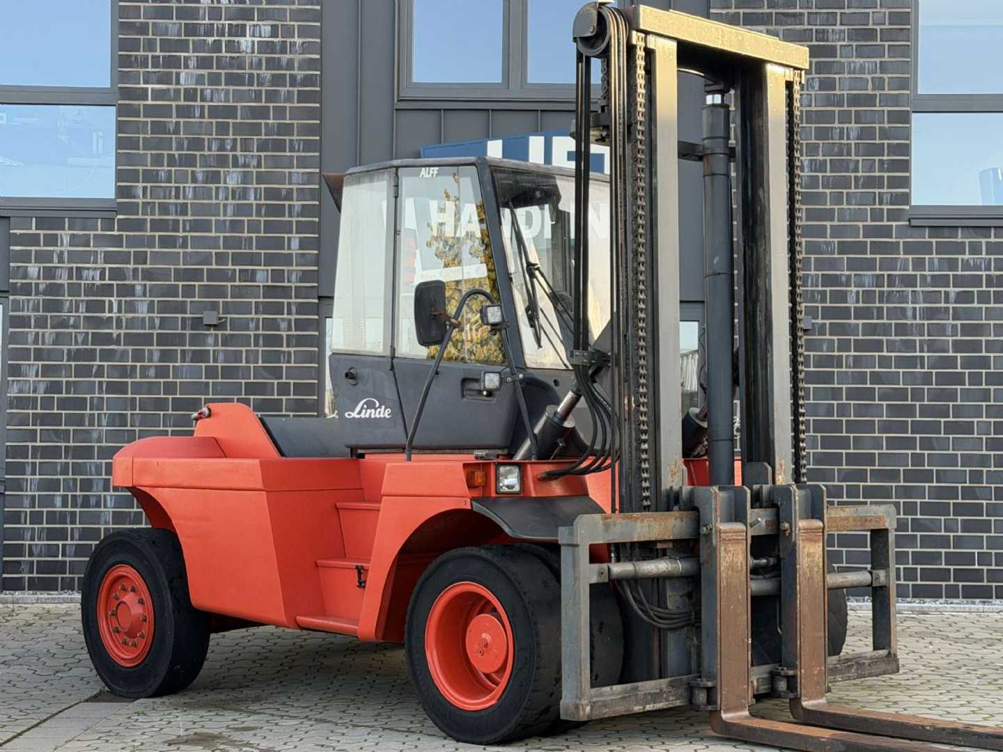 Used Forklift Truck LINDE H 120 D DIESEL VIERRADFRONTSTAPLER (13074489)