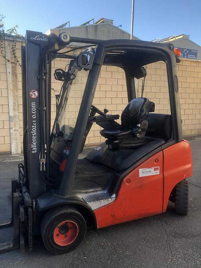 Used Forklift Truck LINDE H-18-D DIESEL VIERRADFRONTSTAPLER (12632002)
