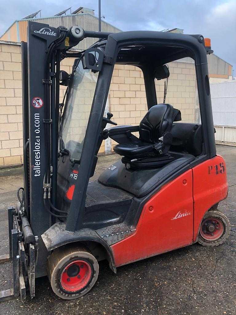 Used Forklift Truck LINDE H-18D DIESEL VIERRADFRONTSTAPLER (12391943)