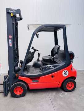 Used Forklift Truck LINDE H 20 T-03 Duplex GAS VIERRADFRONTSTAPLER (13039048)