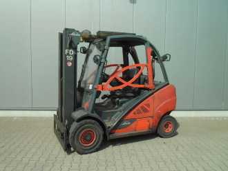 Used Forklift Truck LINDE H 25 D-02 / 600 DIESEL VIERRADFRONTSTAPLER (13065488) backdrop