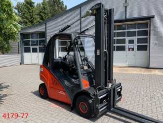 Used Forklift Truck LINDE H 25 T 02 GAS VIERRADFRONTSTAPLER (11927229)