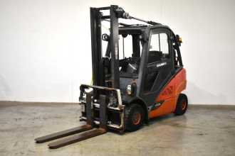 Used Forklift Truck LINDE H 25 T EVO 392-02 GAS VIERRADFRONTSTAPLER (13051512)
