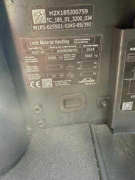 Used Forklift Truck LINDE H 25T-02 - 2018er GAS VIERRADFRONTSTAPLER (13043476)
