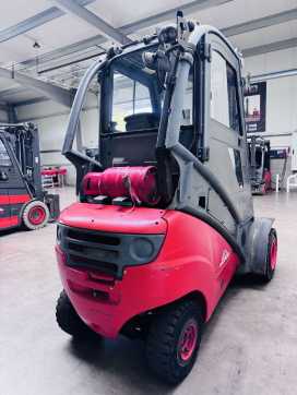 Used Forklift Truck LINDE H 30 T Triplex Kabine GAS VIERRADFRONTSTAPLER (13061208)