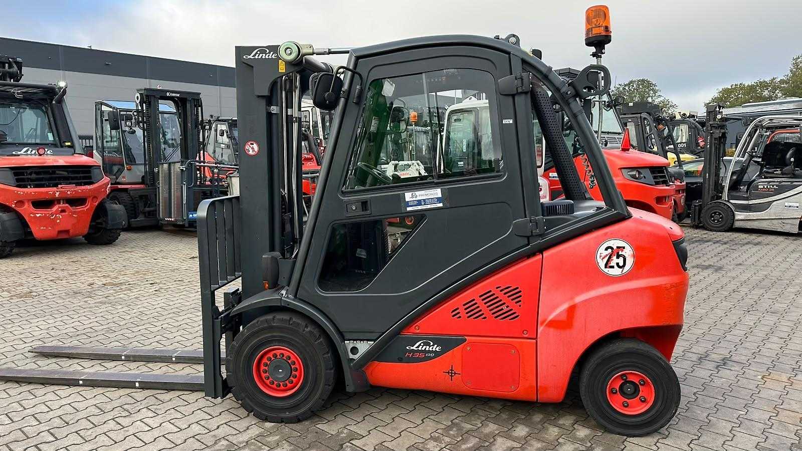 Used Forklift Truck LINDE H 35 D -02 EVO DIESEL VIERRADFRONTSTAPLER (13075829)