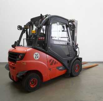 Used Forklift Truck LINDE H 35 D (3B) EVO 393-02 DIESEL VIERRADFRONTSTAPLER (13063272)