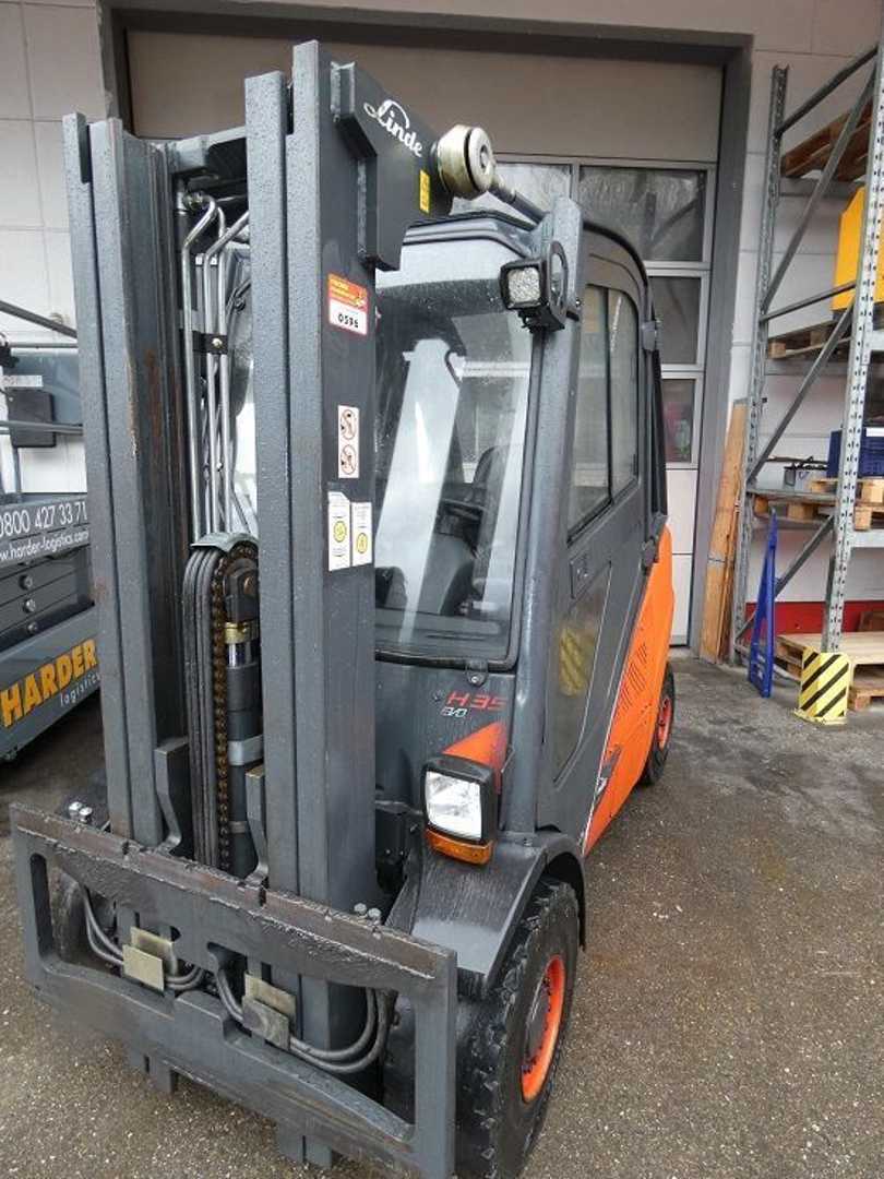 Used Forklift Truck LINDE H 35 D DIESEL VIERRADFRONTSTAPLER (13076022)