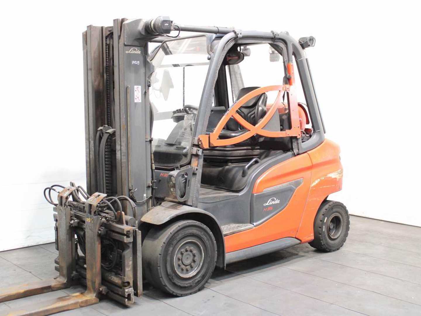 Used Forklift Truck LINDE H 35 T-01 1202 GAS VIERRADFRONTSTAPLER (13064715)