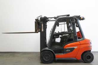 Used Forklift Truck LINDE H 35 T 1202 GAS VIERRADFRONTSTAPLER (13059495)