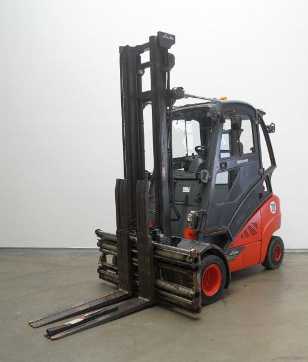 Used Forklift Truck LINDE H 35 T EVO 393-02 GAS VIERRADFRONTSTAPLER (13063268) backdrop