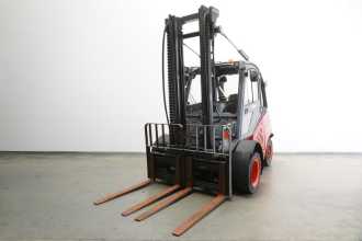 Used Forklift Truck LINDE H 40 D EVO 394-02 DIESEL VIERRADFRONTSTAPLER (13046096) backdrop