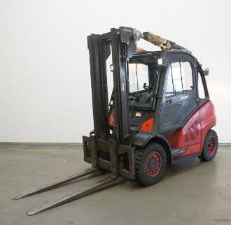 Used Forklift Truck LINDE H 40 D EVO 394-02 DIESEL VIERRADFRONTSTAPLER (13064352) backdrop