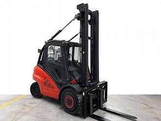 Used Forklift Truck LINDE H 45 D-394-02-EVO DIESEL VIERRADFRONTSTAPLER (13056036)