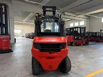 Used Forklift Truck LINDE H 45 D-394-02-EVO DIESEL VIERRADFRONTSTAPLER (13056036)