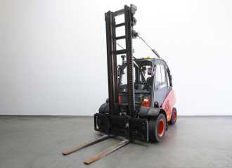 Used Forklift Truck LINDE H 45 D 394 DIESEL VIERRADFRONTSTAPLER (12969880) backdrop