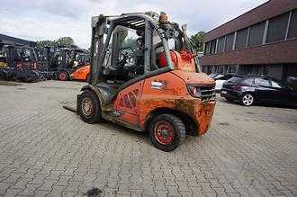 Used Forklift Truck LINDE H 45T-01 GAS VIERRADFRONTSTAPLER (13060651)