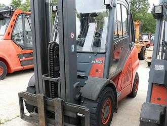 Used Forklift Truck LINDE H 50 D-01 DIESEL VIERRADFRONTSTAPLER (11733956)