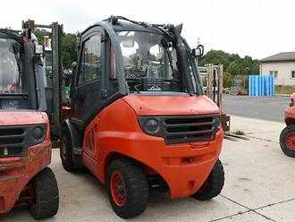 Used Forklift Truck LINDE H 50 D-01 DIESEL VIERRADFRONTSTAPLER (11733956)