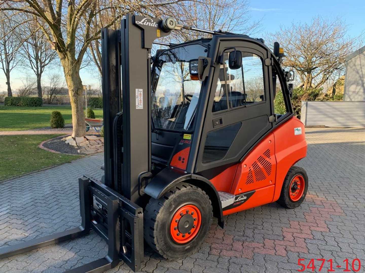 Used Forklift Truck LINDE H 50 D 02 EVO DIESEL VIERRADFRONTSTAPLER (13076519)