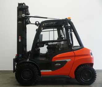 Used Forklift Truck LINDE H 50 D 1204-01 DIESEL VIERRADFRONTSTAPLER (13072045)