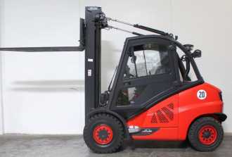 Used Forklift Truck LINDE H 50 D (3B) EVO 394-02 DIESEL VIERRADFRONTSTAPLER (13071797)
