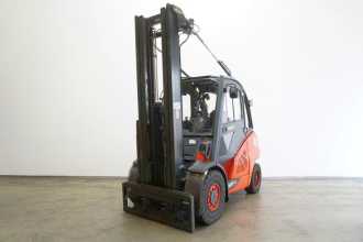 Used Forklift Truck LINDE H 50 D EVO 394-02 DIESEL VIERRADFRONTSTAPLER (13067615) backdrop