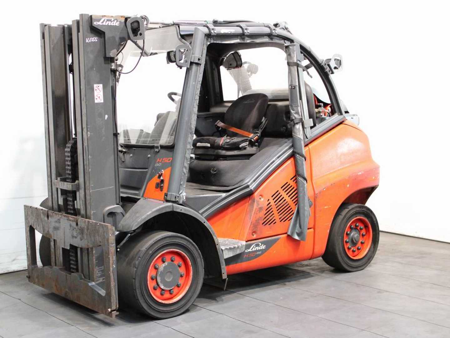 Used Forklift Truck LINDE H 50 T-02/600 394 GAS VIERRADFRONTSTAPLER (13067899)