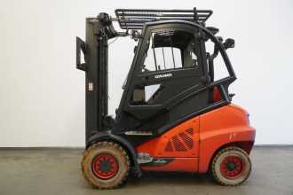 Used Forklift Truck LINDE H 50 T/600 EVO 394-02 GAS VIERRADFRONTSTAPLER (13049003)