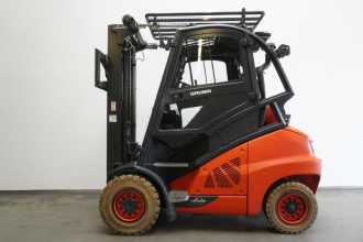 Used Forklift Truck LINDE H 50 T/600 EVO 394-02 GAS VIERRADFRONTSTAPLER (13049010)