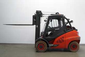 Used Forklift Truck LINDE H 50 T/600 EVO 394-02 GAS VIERRADFRONTSTAPLER (13063123)